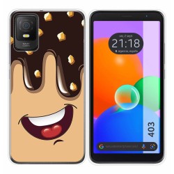 Funda Silicona para TCL 403 diseño Helado Chocolate Dibujos