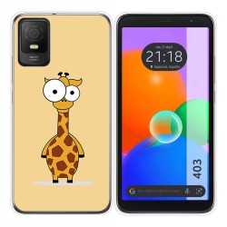 Funda Silicona para TCL 403 diseño Jirafa Dibujos