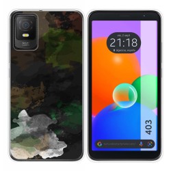 Funda Silicona Transparente para TCL 403 diseño Acuarela 12 Dibujos