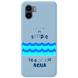 Funda Silicona Líquida Azul compatible con Xiaomi Redmi A2 diseño Agua Dibujos