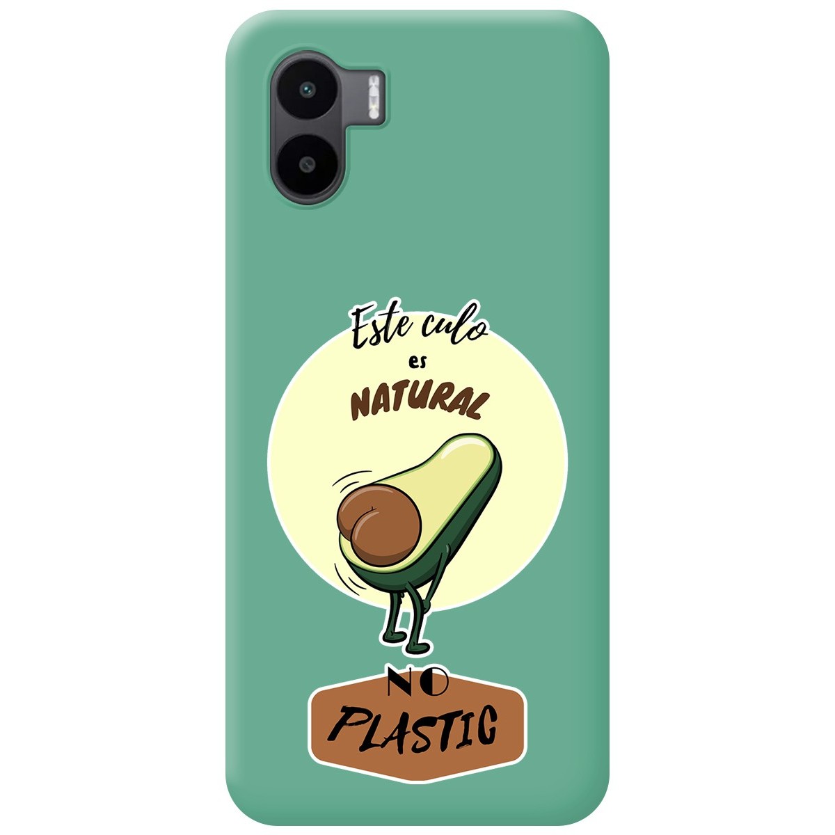 Funda Silicona Líquida Verde compatible con Xiaomi Redmi A2 diseño Culo Natural Dibujos