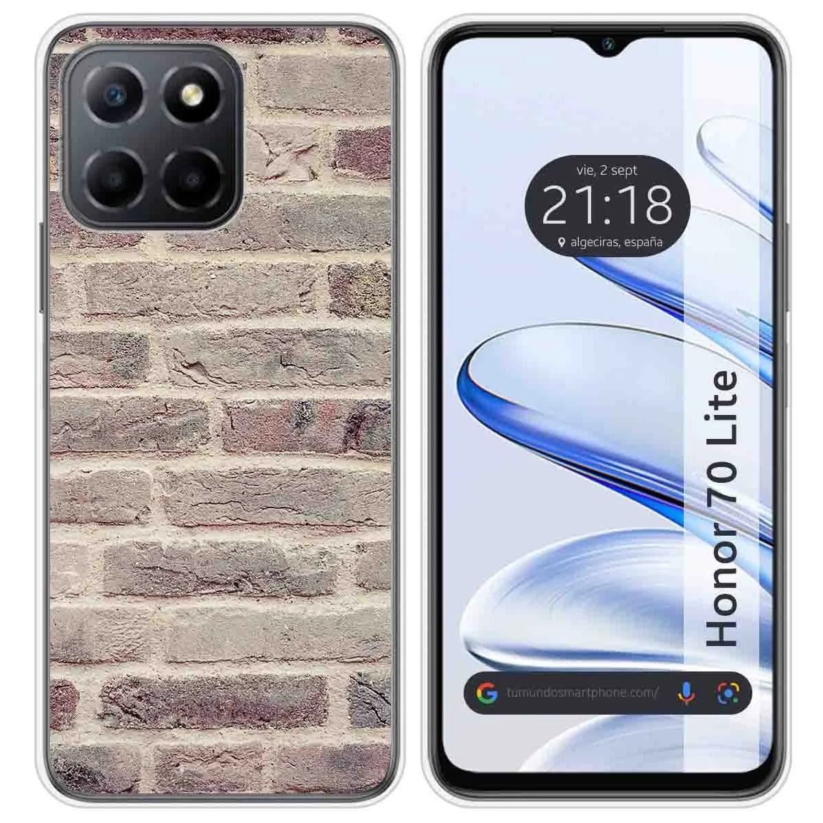 Funda Silicona para Huawei Honor 70 Lite 5G diseño Ladrillo 01 Dibujos