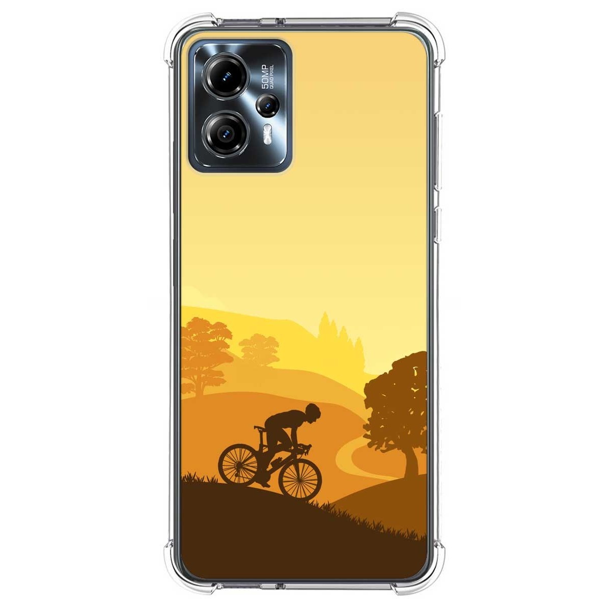 Funda Silicona Antigolpes para Motorola Moto G23 diseño Ciclista Dibujos