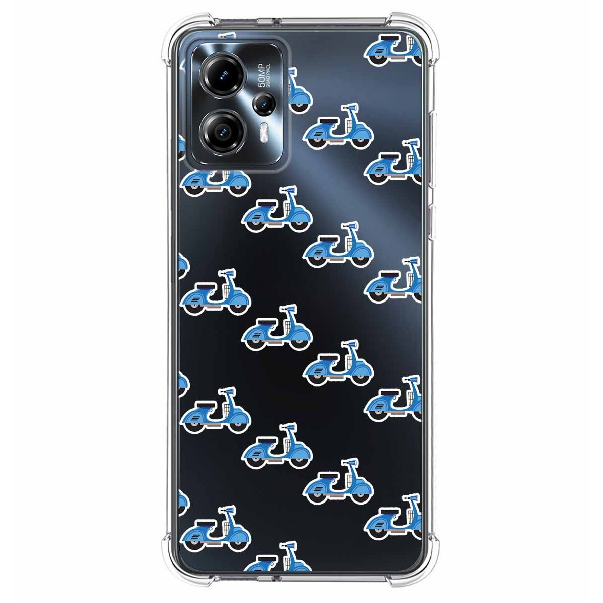 Funda Silicona Antigolpes para Motorola Moto G23 diseño Scooter Dibujos