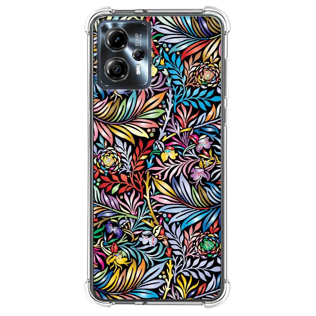 Funda Silicona Antigolpes para Motorola Moto G23 diseño Flores 04 Dibujos