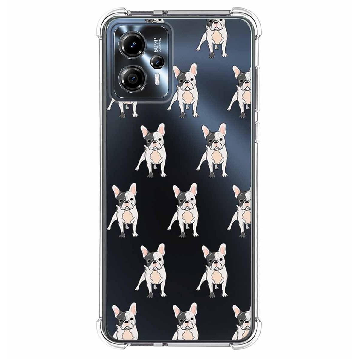 Funda Silicona Antigolpes para Motorola Moto G23 diseño Perros 12 Dibujos