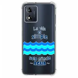 Funda Silicona Antigolpes para Motorola Moto E13 diseño Agua Dibujos