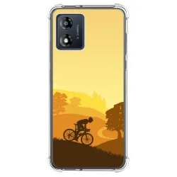 Funda Silicona Antigolpes para Motorola Moto E13 diseño Ciclista Dibujos