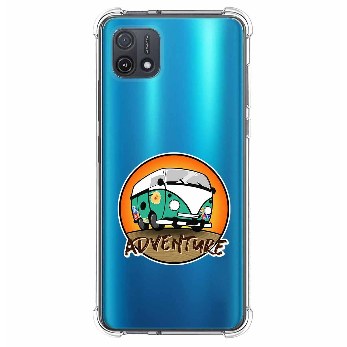 Funda Silicona Antigolpes para Oppo A16K diseño Adventure Dibujos