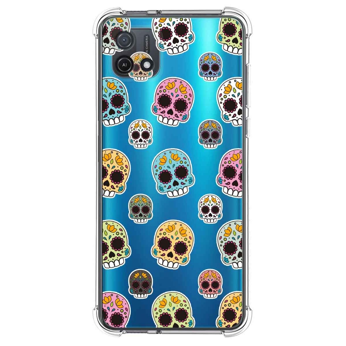 Funda Silicona Antigolpes para Oppo A16K diseño Catrina Dibujos