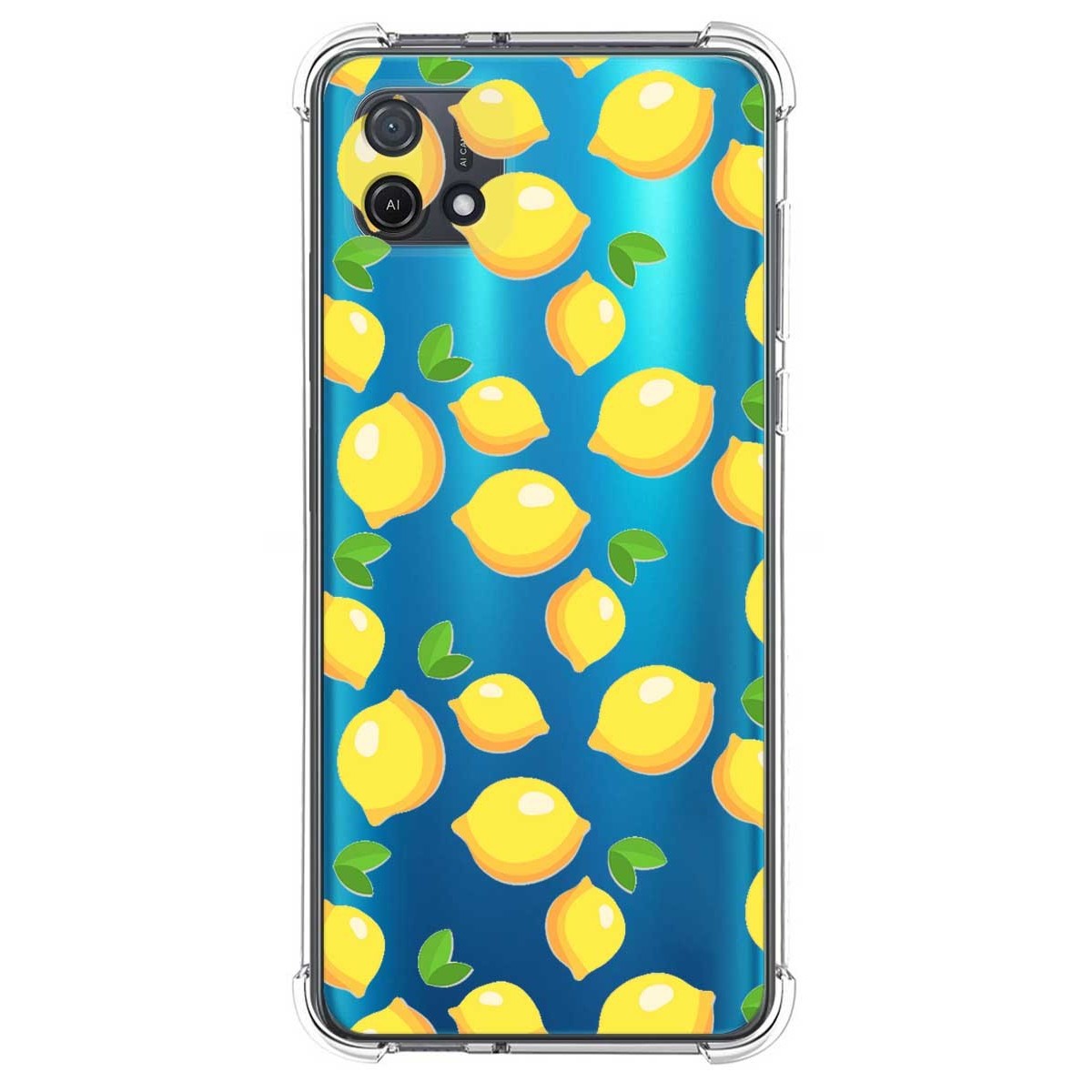 Funda Silicona Antigolpes para Oppo A16K diseño Limones Dibujos