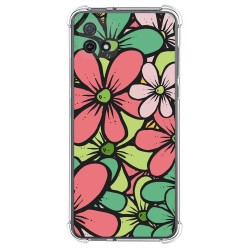 Funda Silicona Antigolpes para Oppo A16K diseño Flores 02 Dibujos