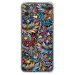 Funda Silicona Antigolpes para Oppo A16K diseño Flores 04 Dibujos