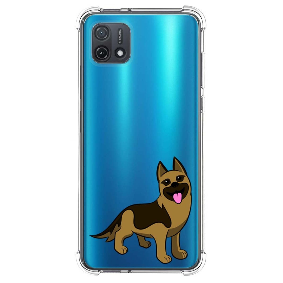 Funda Silicona Antigolpes para Oppo A16K diseño Perros 03 Dibujos