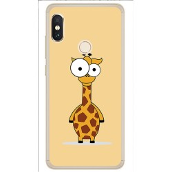 Funda Gel Tpu para Xiaomi Redmi Note 5 / Note 5 Pro Diseño Jirafa Dibujos