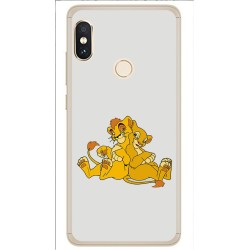 Funda Gel Tpu para Xiaomi Redmi Note 5 / Note 5 Pro Diseño Leones Dibujos