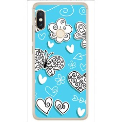 Funda Gel Tpu para Xiaomi Redmi Note 5 / Note 5 Pro Diseño Mariposas Dibujos