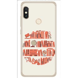 Funda Gel Tpu para Xiaomi Redmi Note 5 / Note 5 Pro Diseño Mundo Libro Dibujos