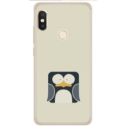 Funda Gel Tpu para Xiaomi Redmi Note 5 / Note 5 Pro Diseño Pingüino Dibujos