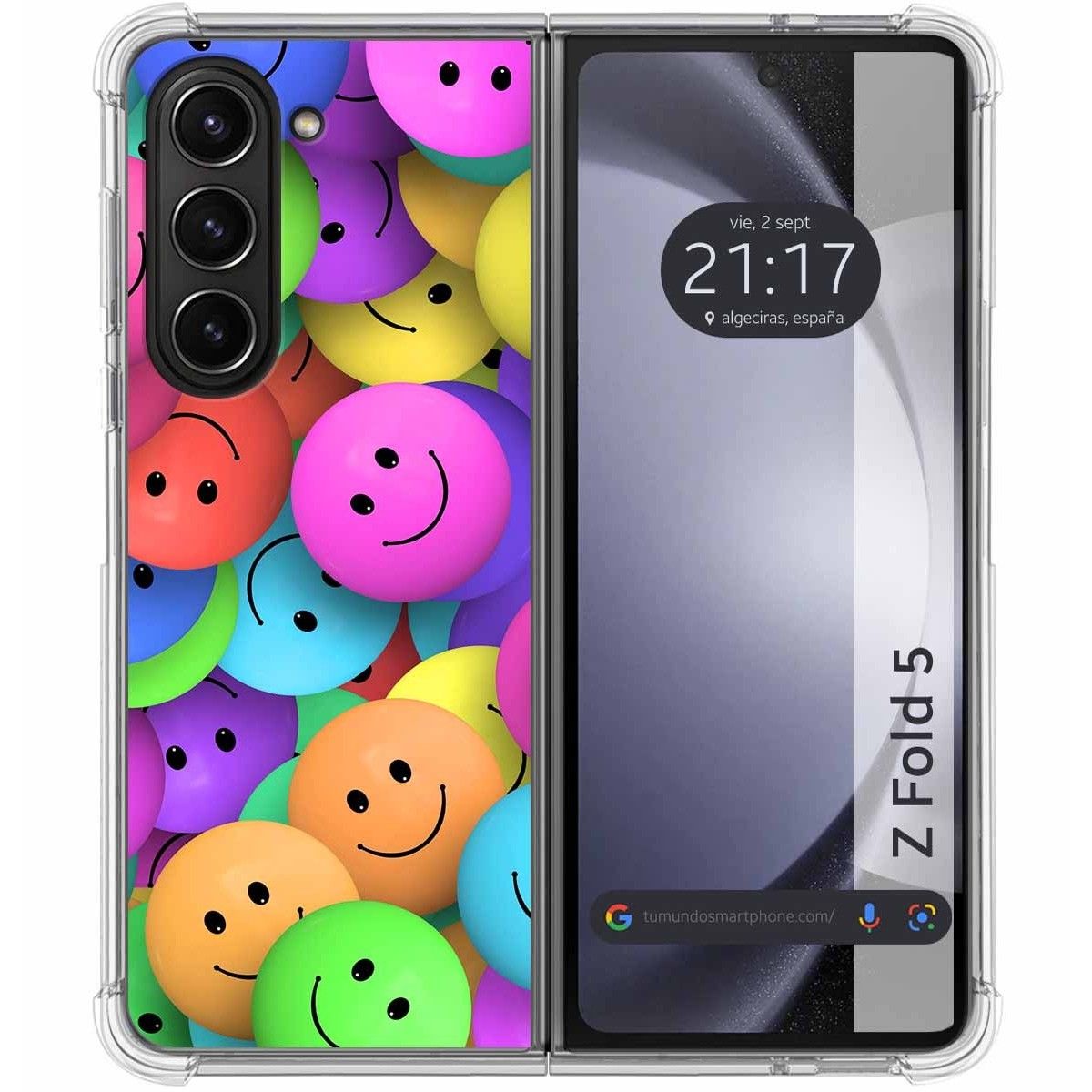 Funda móvil - TUMUNDOSMARTPHONE Samsung Galaxy Z Fold 5 5G, Compatible con  Samsung Samsung Galaxy Z Fold 5 5G, Multicolor