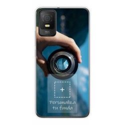 Personaliza tu Funda Silicona Gel Tpu Transparente con tu Fotografia para TCL 403 Dibujo Personalizada