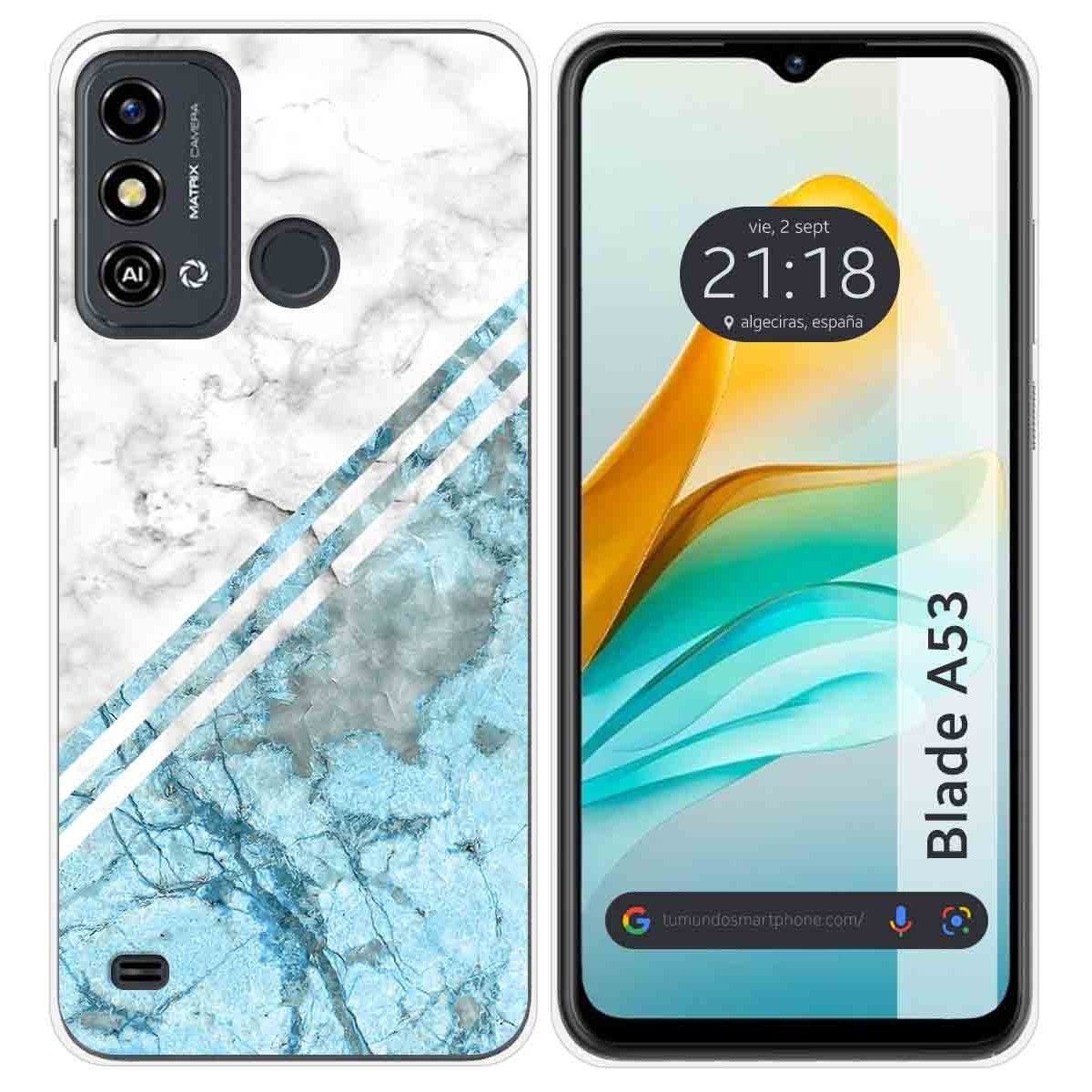 Funda Silicona para ZTE Blade A53 diseño Mármol 02 Dibujos