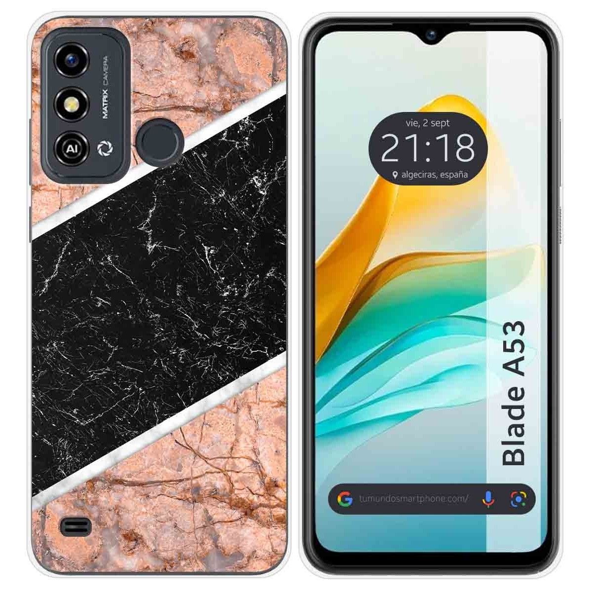 Funda Silicona para ZTE Blade A53 diseño Mármol 07 Dibujos