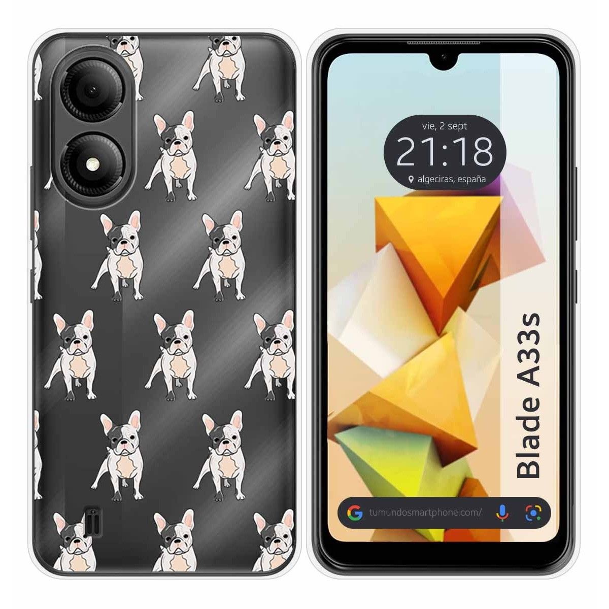 Funda Silicona para Zte Blade A33s diseño Perros 12 Dibujos