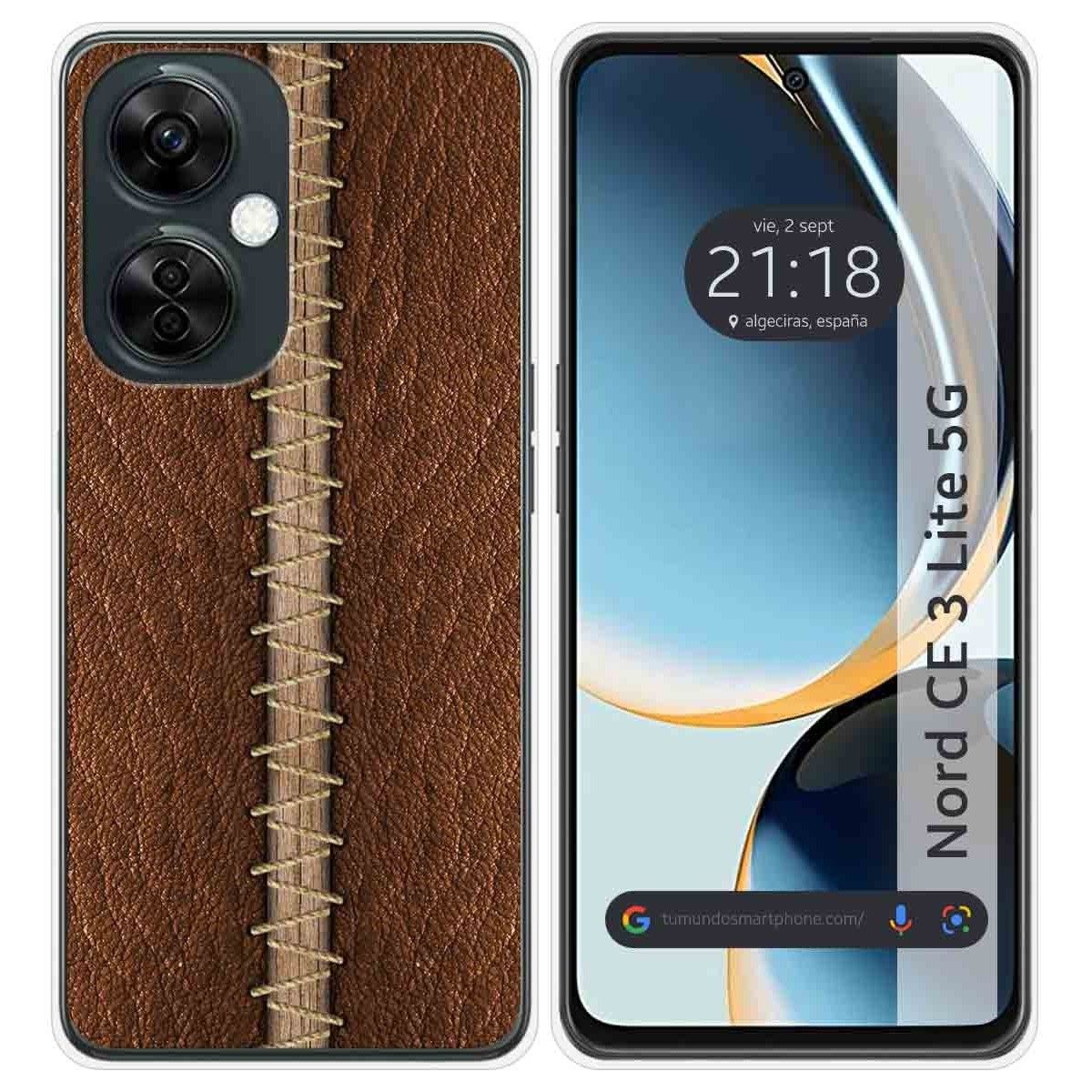 Funda Silicona para Oneplus Nord CE 3 Lite 5G diseño Cuero 01 Dibujos