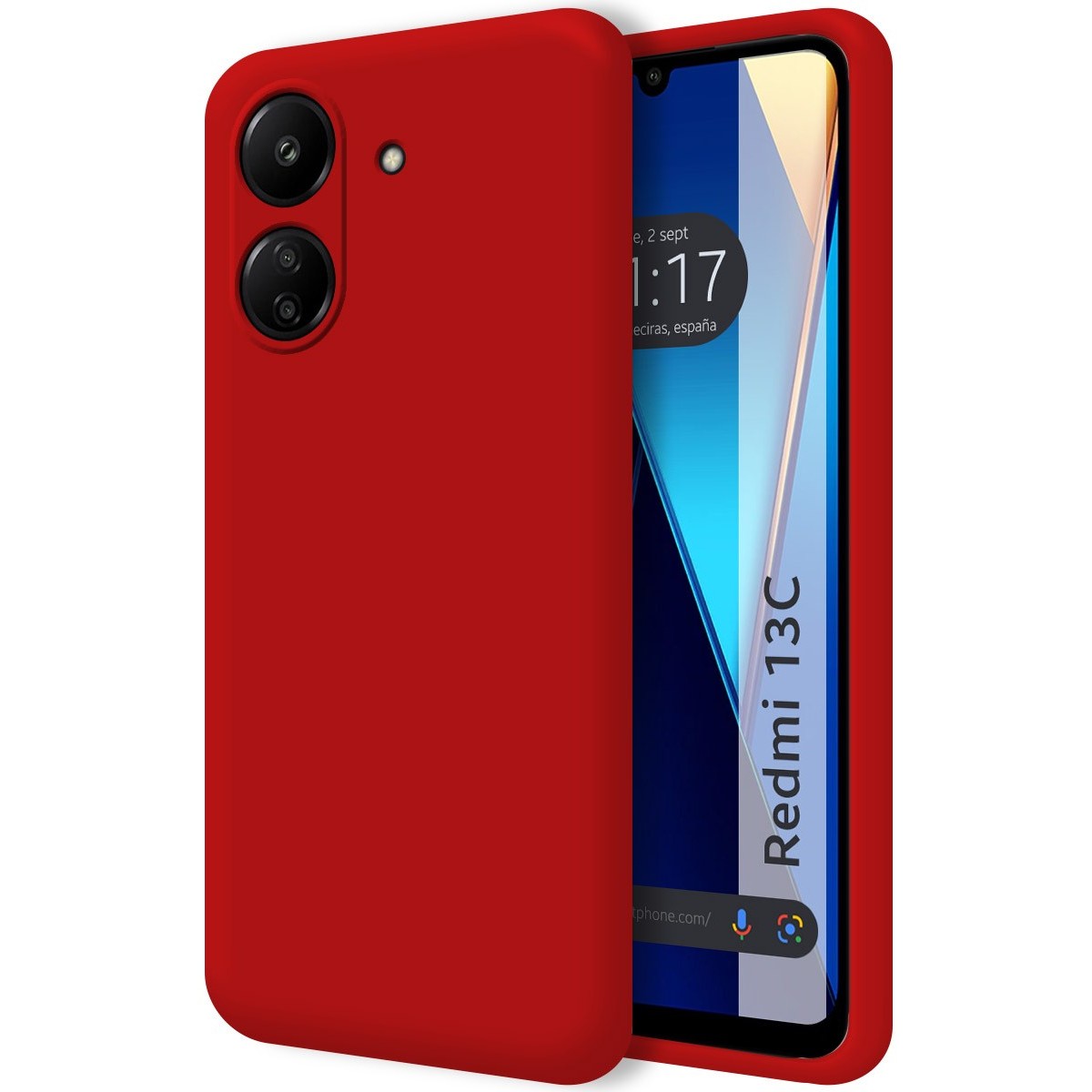 Xiaomi Redmi Note 9S / Note 9 Pro Funda Gel Tpu Silicona Líquida Roja