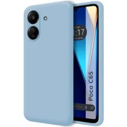 Funda Silicona Líquida Ultra Suave para Xiaomi Poco C65 color Azul