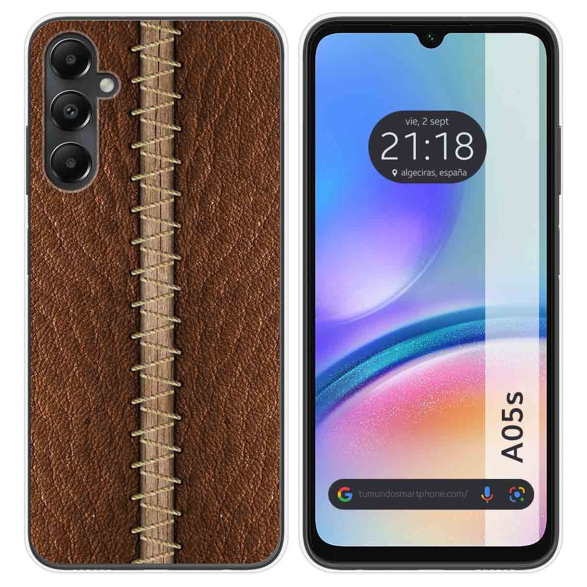 Funda Silicona para Samsung Galaxy A05s diseño Cuero 01 Dibujos