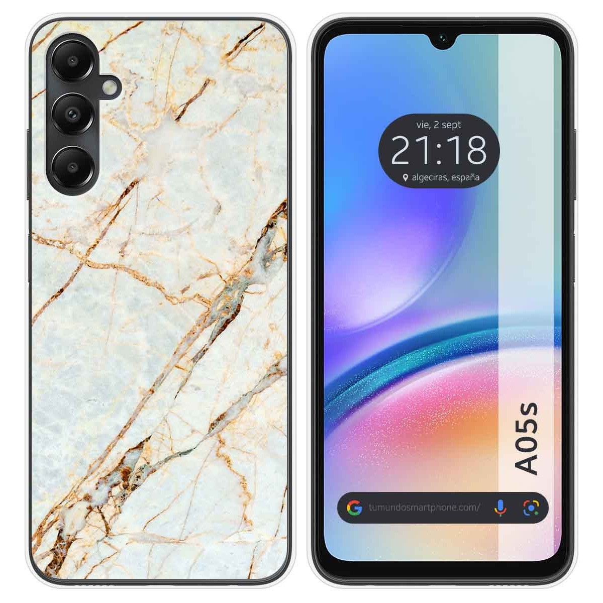 Funda Silicona para Samsung Galaxy A05s diseño Mármol 13 Dibujos