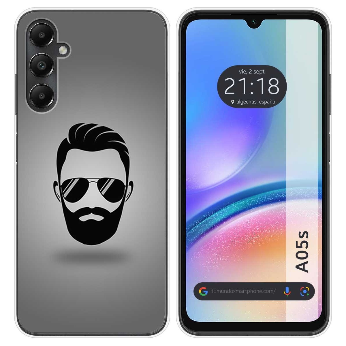 Funda Silicona para Samsung Galaxy A05s diseño Barba Dibujos