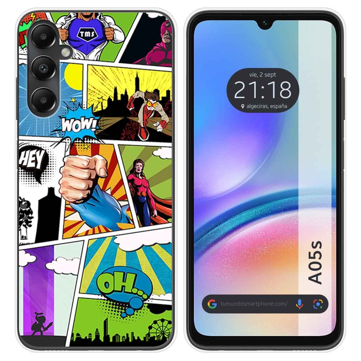 Funda Silicona para Samsung Galaxy A05s diseño Comic Dibujos