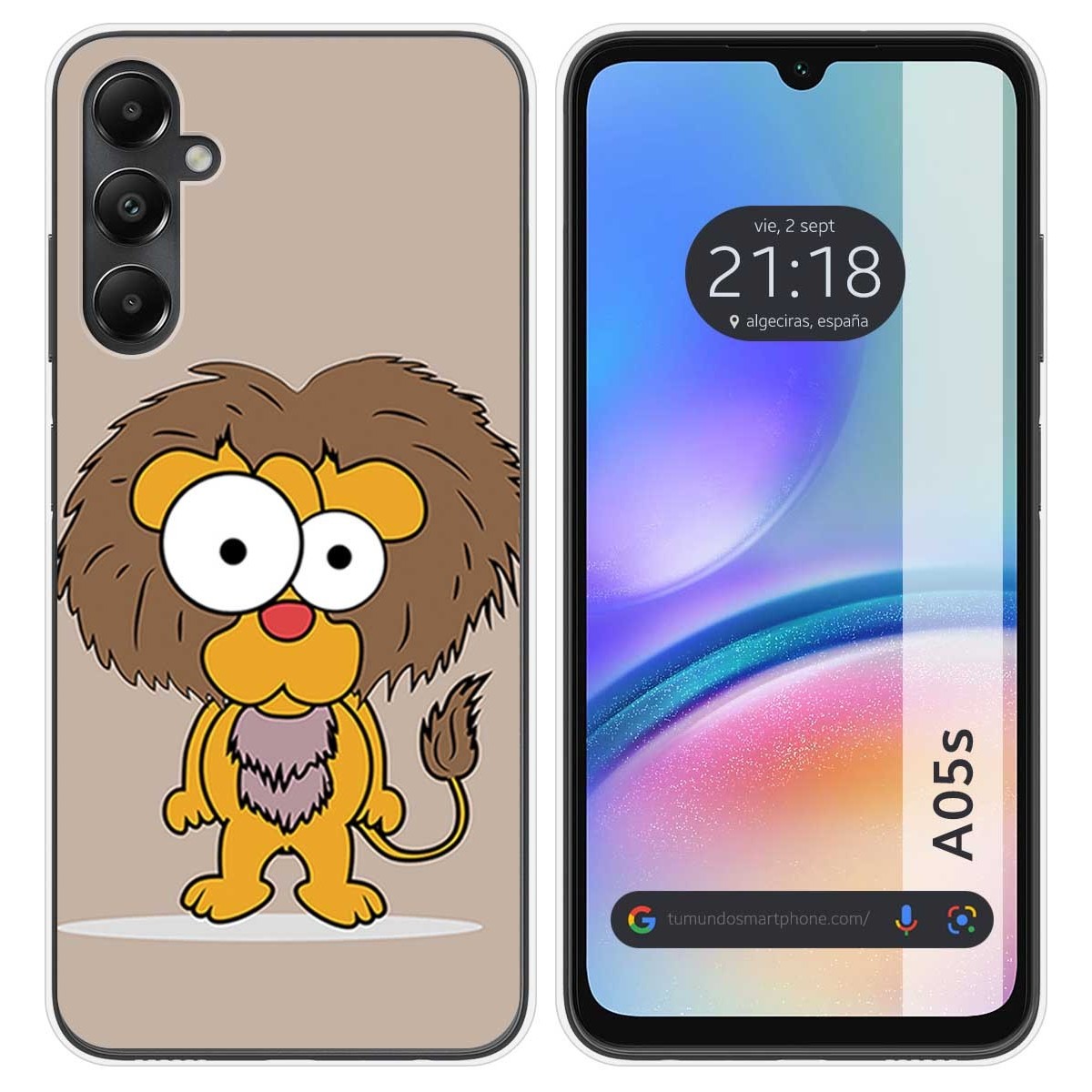 Funda Silicona para Samsung Galaxy A05s diseño Leon Dibujos