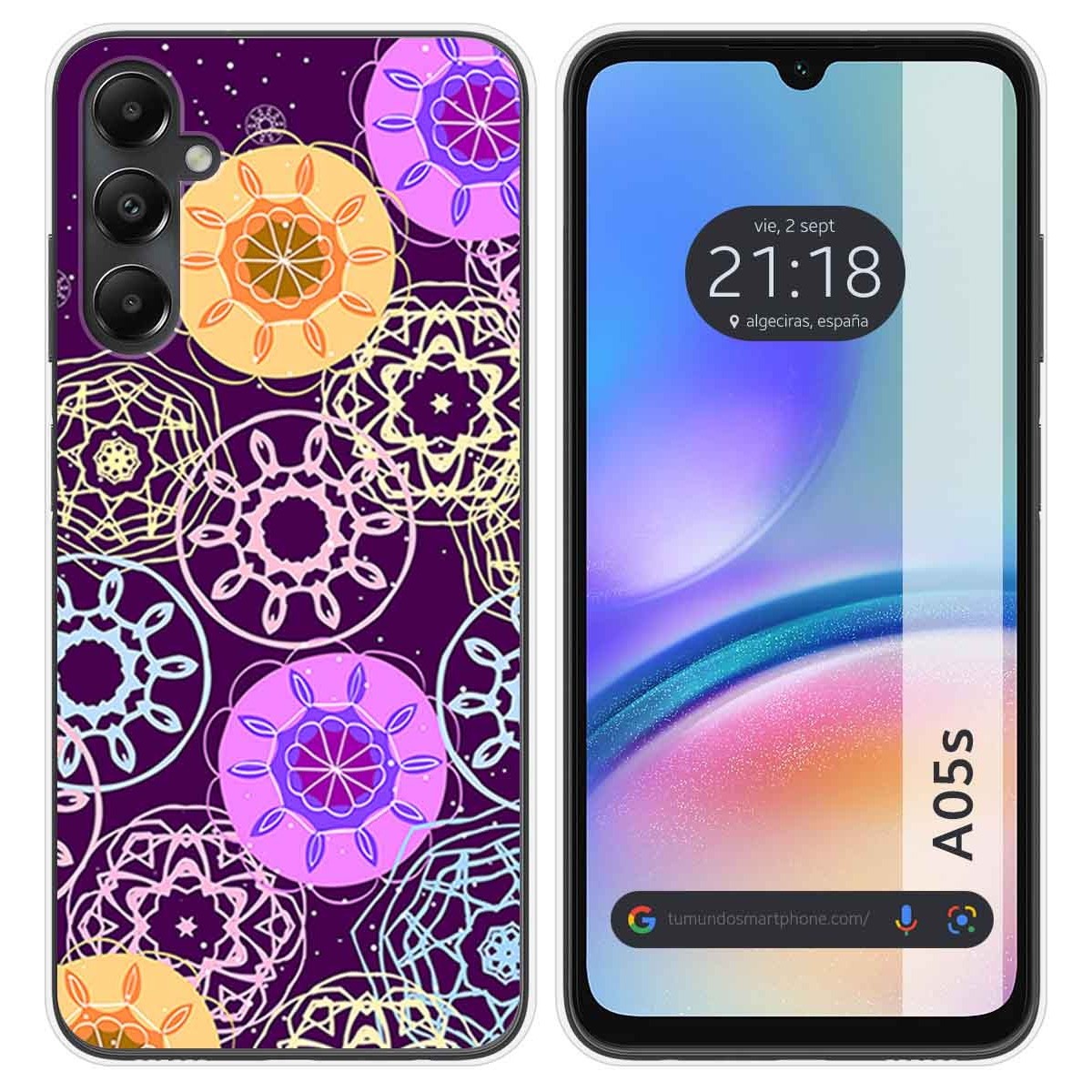 Funda Silicona para Samsung Galaxy A05s diseño Radial Dibujos