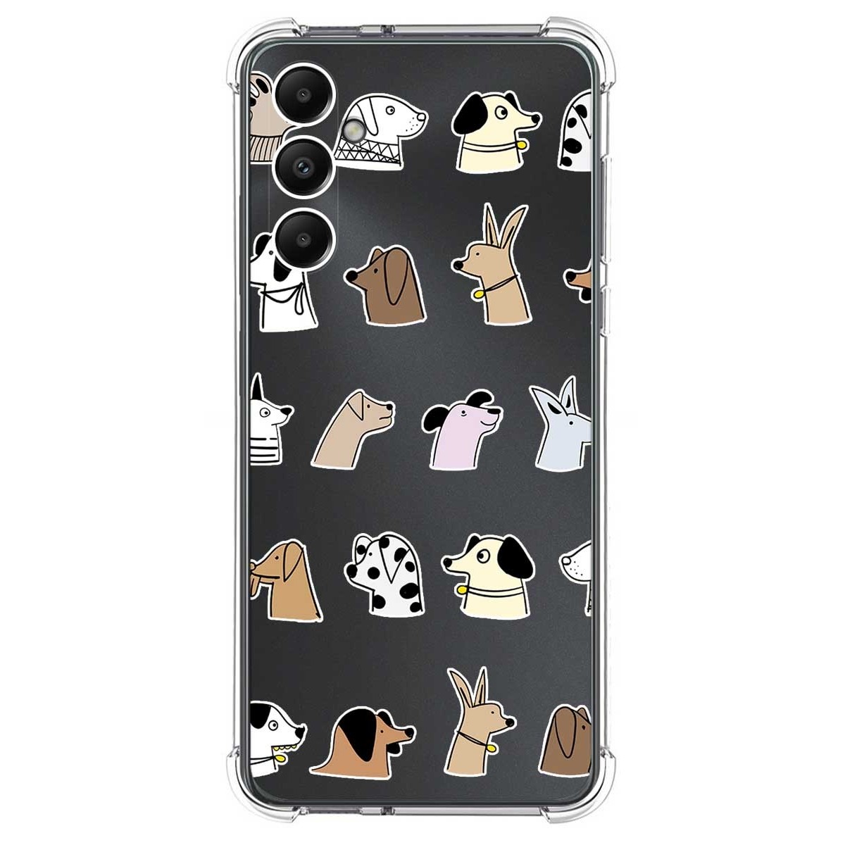 Funda Silicona Antigolpes para Samsung Galaxy A05s diseño Perros Dibujos