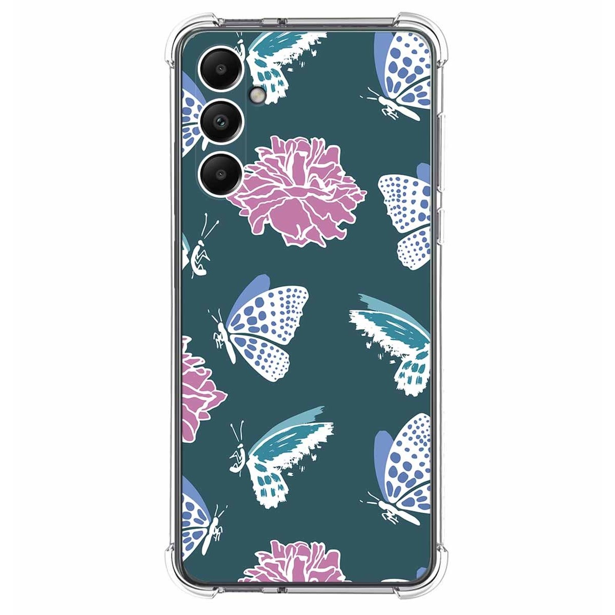 Funda Silicona Antigolpes para Samsung Galaxy A05s diseño Flores 10 Dibujos