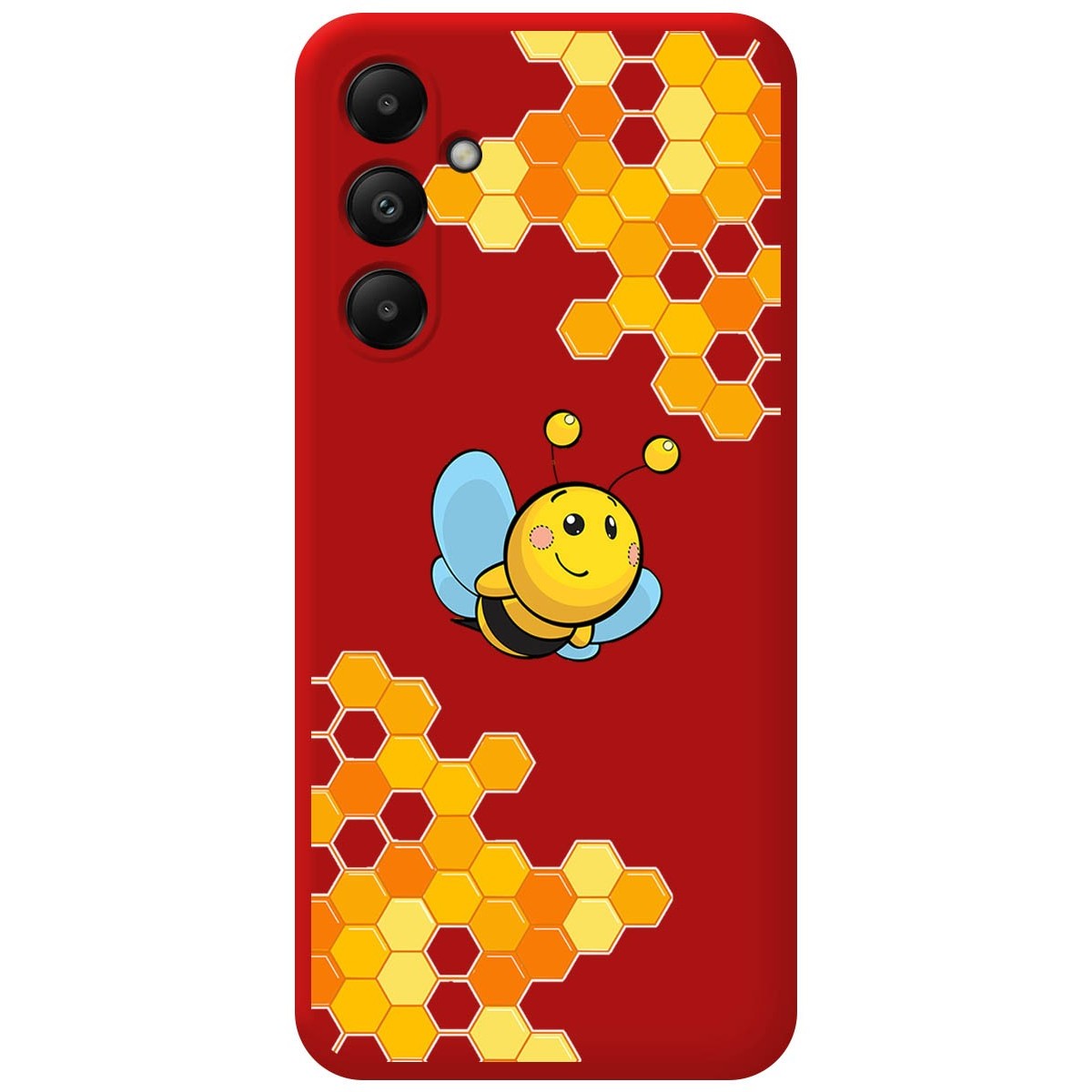 Funda Silicona Líquida Roja para Samsung Galaxy A05s diseño Abeja Dibujos