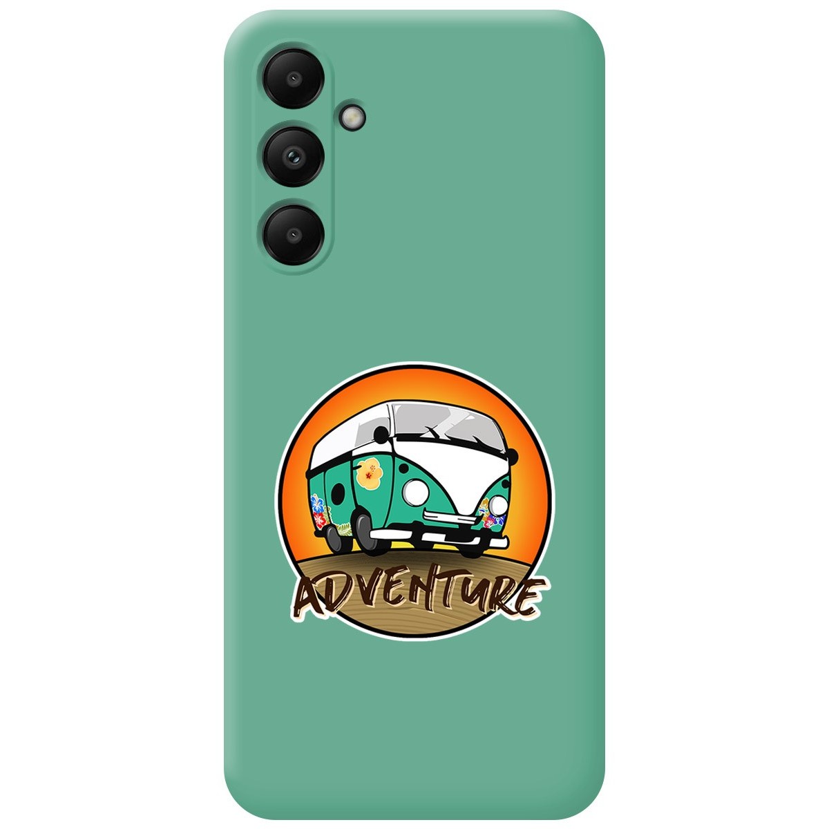 Funda Silicona Líquida Verde para Samsung Galaxy A05s diseño Adventure Dibujos