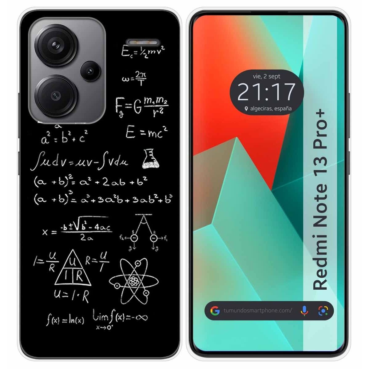 Xiaomi Redmi 13C Funda Gel Tpu Silicona dibujo Formulas