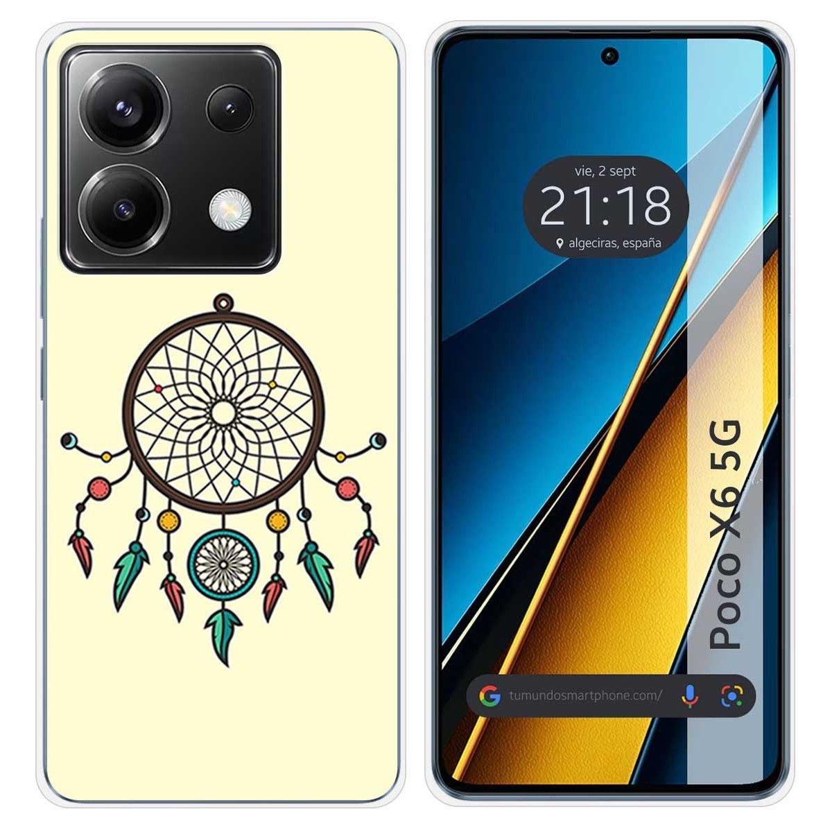 Funda Silicona para Xiaomi Poco X6 5G diseño Atrapasueños Dibujos