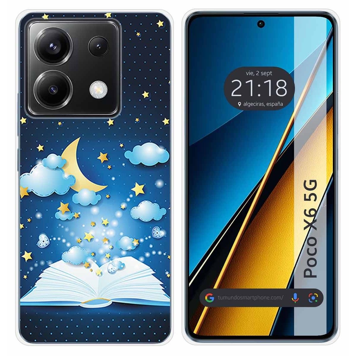 Funda Silicona para Xiaomi Poco X6 5G diseño Libro Cuentos Dibujos