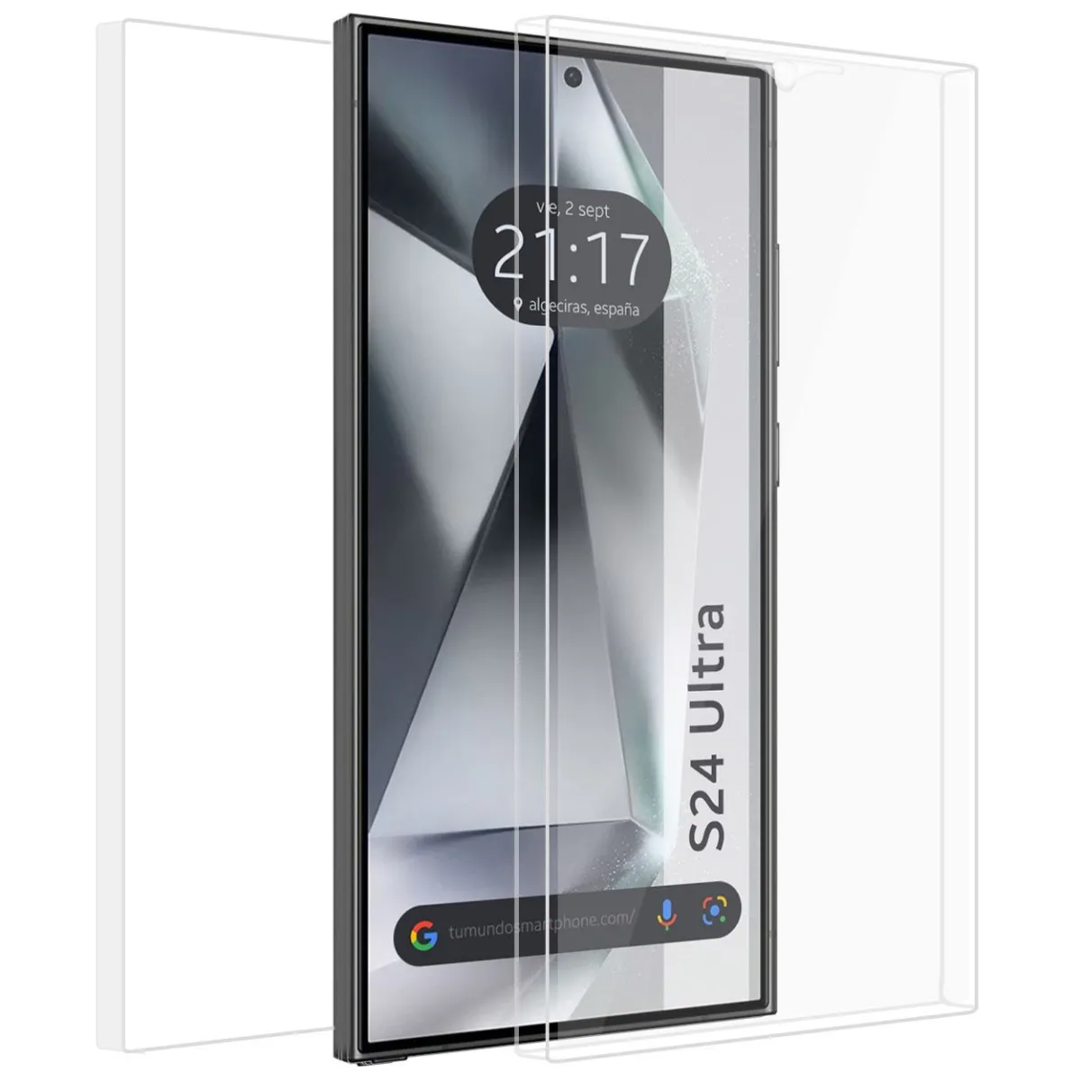 Funda Doble Transparente Pc + Tpu Full Body 360 para Samsung Galaxy S24 Ultra 5G