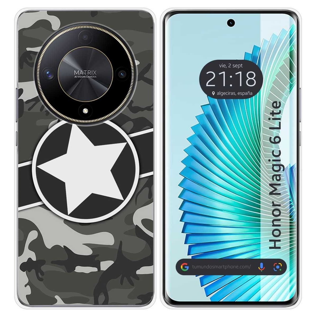 Funda Silicona para Huawei Honor Magic 6 Lite 5G diseño Camuflaje 02 Dibujos