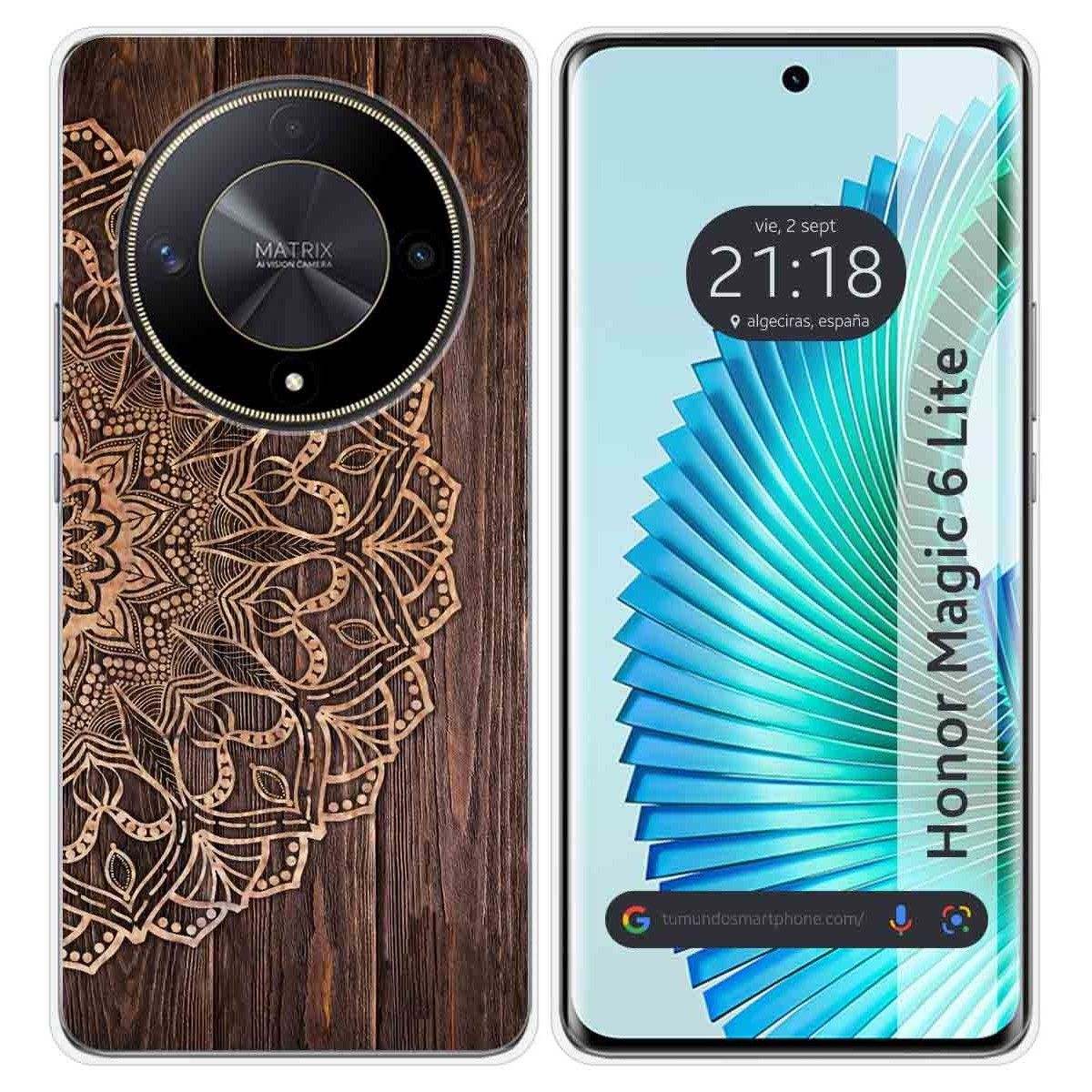 Funda Silicona para Huawei Honor Magic 6 Lite 5G diseño Madera 06 Dibujos