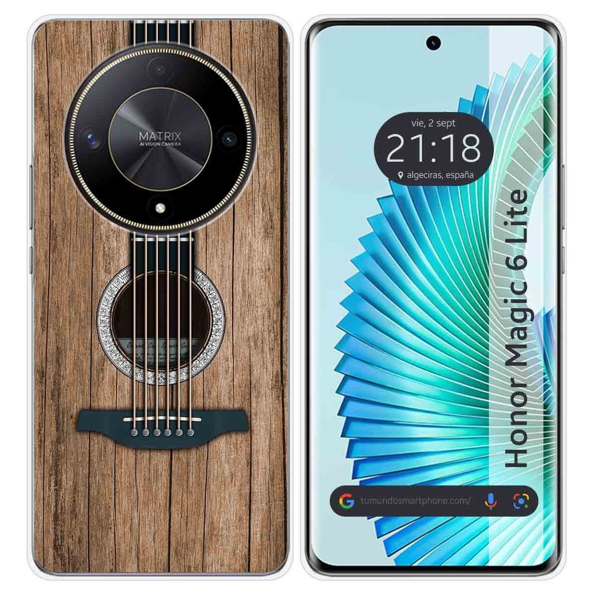 Funda Silicona para Huawei Honor Magic 6 Lite 5G diseño Madera 11 Dibujos