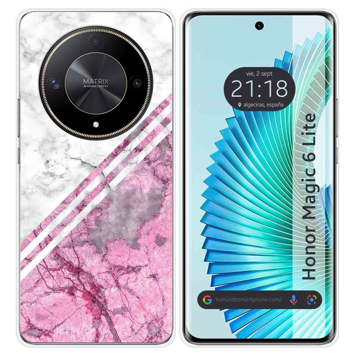 Funda Silicona para Huawei Honor Magic 6 Lite 5G diseño Mármol 03 Dibujos