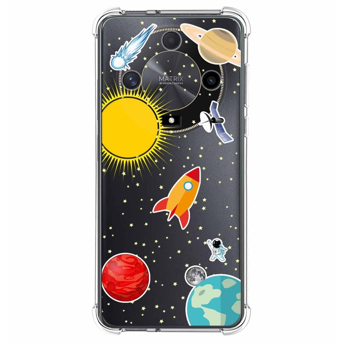 Funda Silicona Antigolpes para Huawei Honor Magic 6 Lite 5G diseño Espacio Dibujos